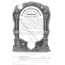 Masonic F&AM Membership Certificate