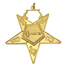 O.E.S.. Officer Jewels Gold Plate - Set of 18