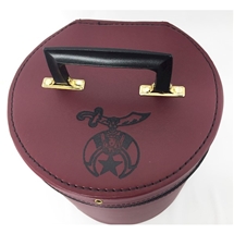 Red Tall Fez Case with Shrine emblem