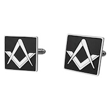 Square Masonic cuff links