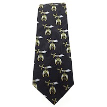 Shrine tie with emblems