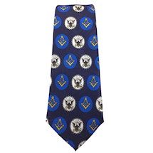 Masonic Navy Tie in Navy Blue