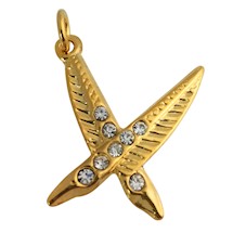 OES Secretary Charm Goldtone