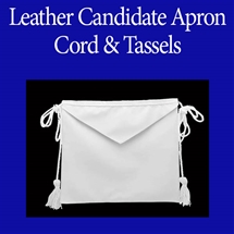 Masonic Candidate aprons - Tape Ties