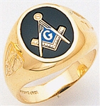 Masonic Ring - 5002 - solid back