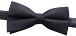 Masonic Loom Woven Polyester Bow Ties 2" - Black(tone on tone)