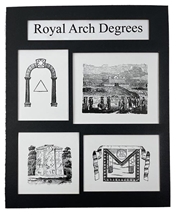 Royal Arch Degrees Handcrafted Print in Mat