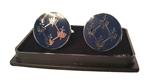 Blue QCCC Cufflink Set