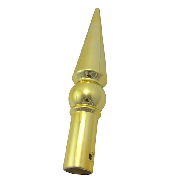 Round Spear 9" Valex Gold Rod Top