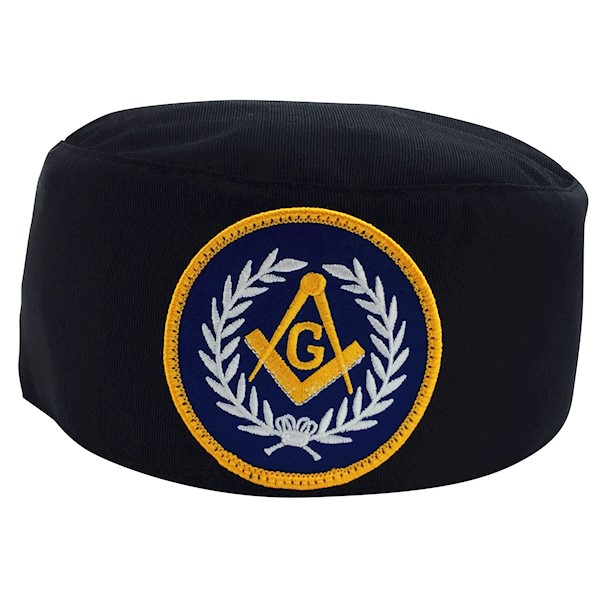 Master Mason Skull Cap blue patch