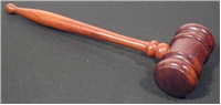 Ash wood Hammer Gavel in rosewood finish 11"