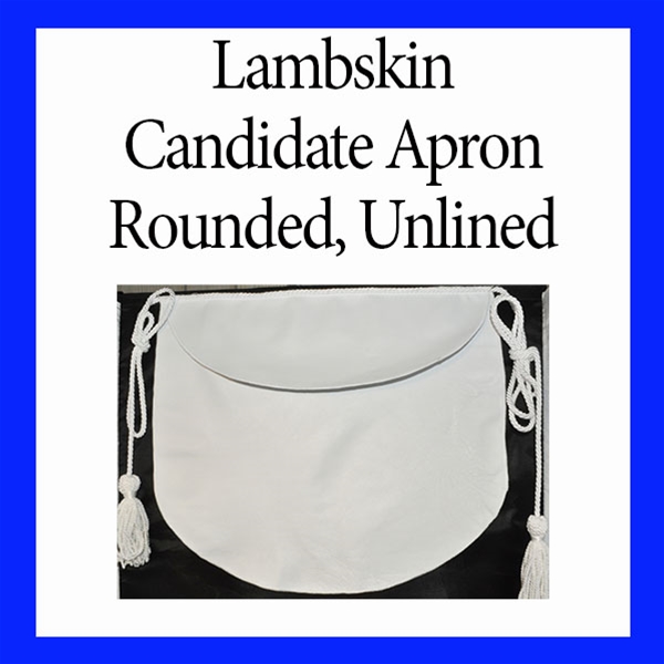 Masonic Apron Lambskin Rounded