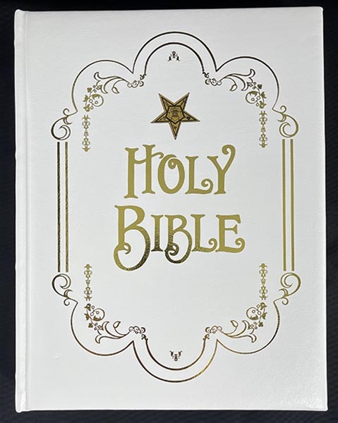 Eastern Star Altar Bible White