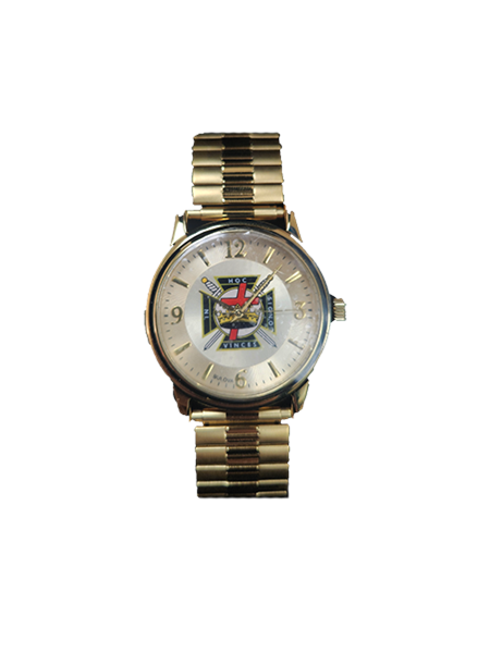 Knights Templar Watch by Bulova Goldtone stretch band