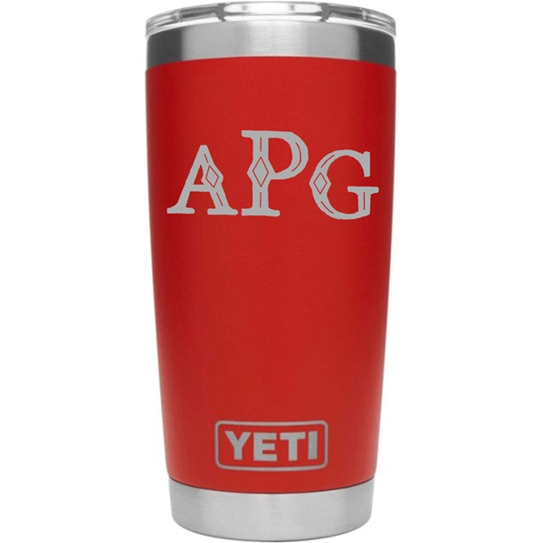 Monogram 20 oz Yeti Tumbler