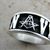 NAVY Masonic Sterling Silver ring